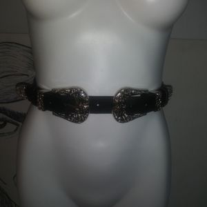 Western Double Buckle Belt